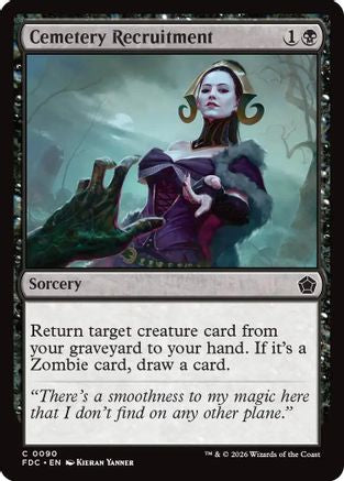 Cemetery Recruitment (FDC-090) [Commander: Foundations] | Shuffle n Cut Hobbies & Games
