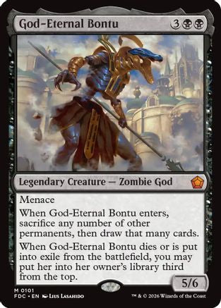 God-Eternal Bontu (FDC-101) [Commander: Foundations] | Shuffle n Cut Hobbies & Games