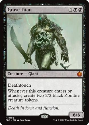 Grave Titan (FDC-102) [Commander: Foundations] | Shuffle n Cut Hobbies & Games