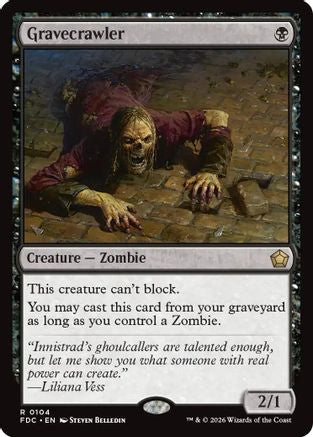 Gravecrawler (FDC-104) [Commander: Foundations] | Shuffle n Cut Hobbies & Games