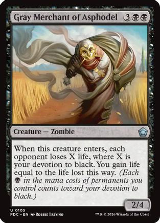 Gray Merchant of Asphodel (FDC-105) [Commander: Foundations] | Shuffle n Cut Hobbies & Games