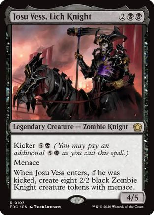 Josu Vess, Lich Knight (FDC-107) [Commander: Foundations] | Shuffle n Cut Hobbies & Games