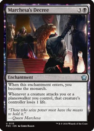 Marchesa's Decree (FDC-113) [Commander: Foundations] | Shuffle n Cut Hobbies & Games