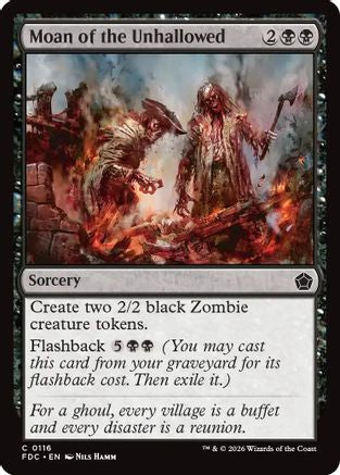 Moan of the Unhallowed (FDC-116) [Commander: Foundations] | Shuffle n Cut Hobbies & Games