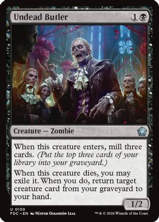 Undead Butler (FDC-130) [Commander: Foundations] | Shuffle n Cut Hobbies & Games