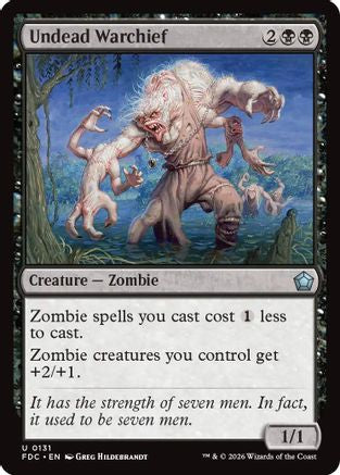 Undead Warchief (FDC-131) [Commander: Foundations] | Shuffle n Cut Hobbies & Games