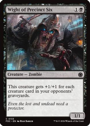 Wight of Precinct Six (FDC-133) [Commander: Foundations] | Shuffle n Cut Hobbies & Games