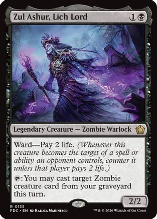 Zul Ashur, Lich Lord (FDC-135) [Commander: Foundations] | Shuffle n Cut Hobbies & Games