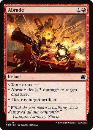 Abrade (FDC-136) [Commander: Foundations] | Shuffle n Cut Hobbies & Games