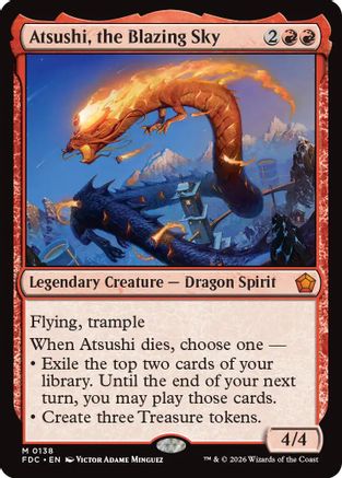 Atsushi, the Blazing Sky (FDC-138) [Commander: Foundations] | Shuffle n Cut Hobbies & Games