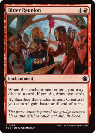 Bitter Reunion (FDC-139) [Commander: Foundations] | Shuffle n Cut Hobbies & Games