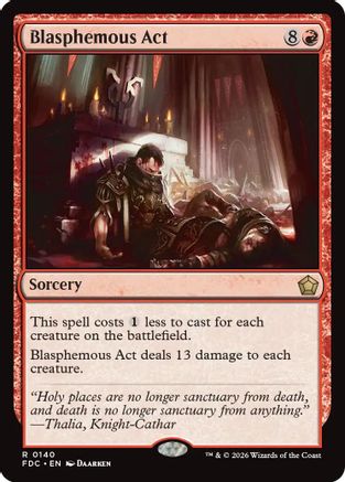 Blasphemous Act (FDC-140) [Commander: Foundations] | Shuffle n Cut Hobbies & Games