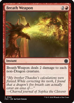 Breath Weapon (FDC-142) [Commander: Foundations] | Shuffle n Cut Hobbies & Games