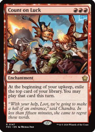 Count on Luck (FDC-147) [Commander: Foundations] | Shuffle n Cut Hobbies & Games