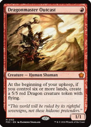 Dragonmaster Outcast (FDC-153) [Commander: Foundations] | Shuffle n Cut Hobbies & Games