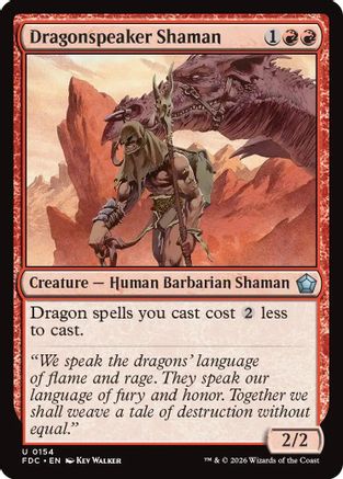 Dragonspeaker Shaman (FDC-154) [Commander: Foundations] | Shuffle n Cut Hobbies & Games