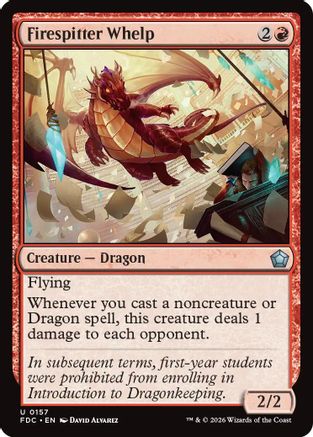 Firespitter Whelp (FDC-157) [Commander: Foundations] | Shuffle n Cut Hobbies & Games