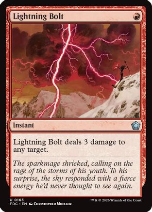 Lightning Bolt (FDC-163) [Commander: Foundations] | Shuffle n Cut Hobbies & Games