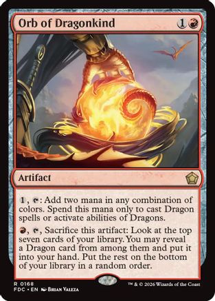 Orb of Dragonkind (FDC-168) [Commander: Foundations] | Shuffle n Cut Hobbies & Games