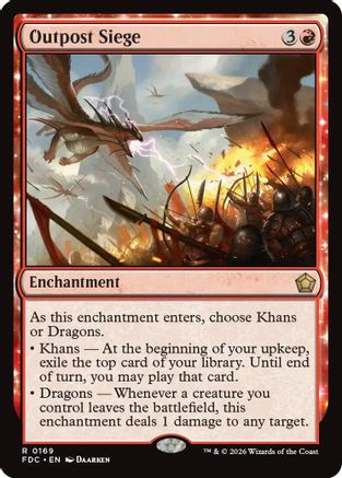 Outpost Siege (FDC-169) [Commander: Foundations] | Shuffle n Cut Hobbies & Games