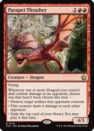 Parapet Thrasher (FDC-170) [Commander: Foundations] | Shuffle n Cut Hobbies & Games