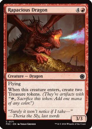 Rapacious Dragon (FDC-171) [Commander: Foundations] | Shuffle n Cut Hobbies & Games