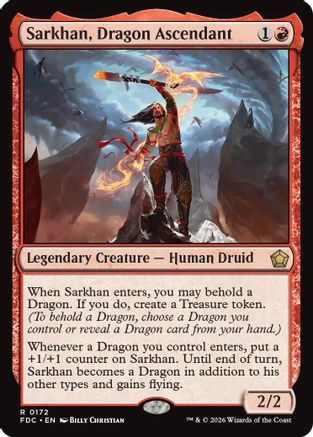 Sarkhan, Dragon Ascendant (FDC-172) [Commander: Foundations] | Shuffle n Cut Hobbies & Games