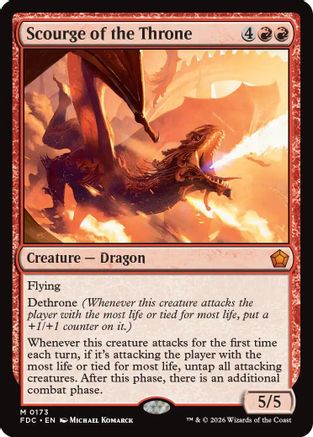 Scourge of the Throne (FDC-173) [Commander: Foundations] | Shuffle n Cut Hobbies & Games