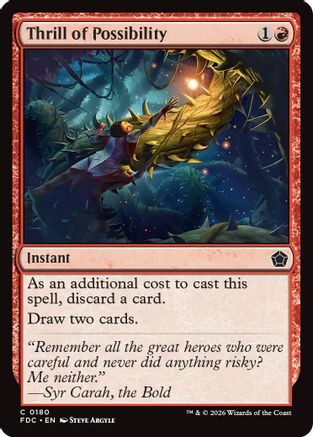 Thrill of Possibility (FDC-180) [Commander: Foundations] | Shuffle n Cut Hobbies & Games