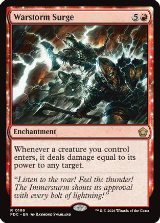 Warstorm Surge (FDC-186) [Commander: Foundations] | Shuffle n Cut Hobbies & Games