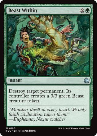 Beast Within (FDC-190) [Commander: Foundations] | Shuffle n Cut Hobbies & Games