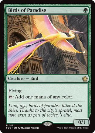 Birds of Paradise (FDC-191) [Commander: Foundations] | Shuffle n Cut Hobbies & Games