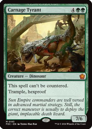 Carnage Tyrant (FDC-193) [Commander: Foundations] | Shuffle n Cut Hobbies & Games