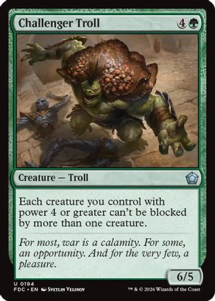 Challenger Troll (FDC-194) [Commander: Foundations] | Shuffle n Cut Hobbies & Games