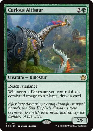 Curious Altisaur (FDC-198) [Commander: Foundations] | Shuffle n Cut Hobbies & Games
