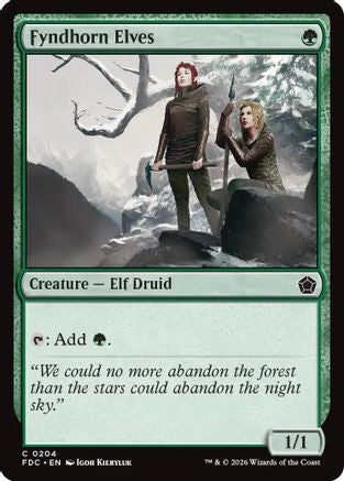 Fyndhorn Elves (FDC-204) [Commander: Foundations] | Shuffle n Cut Hobbies & Games