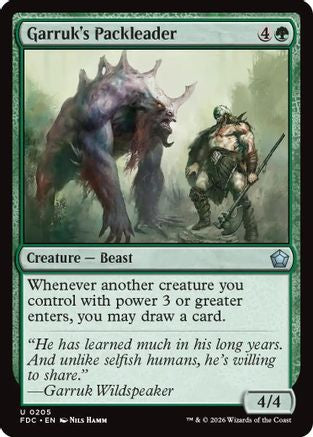 Garruk's Packleader (FDC-205) [Commander: Foundations] | Shuffle n Cut Hobbies & Games