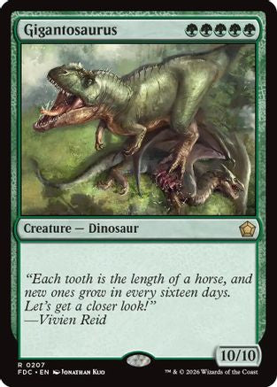 Gigantosaurus (FDC-207) [Commander: Foundations] | Shuffle n Cut Hobbies & Games