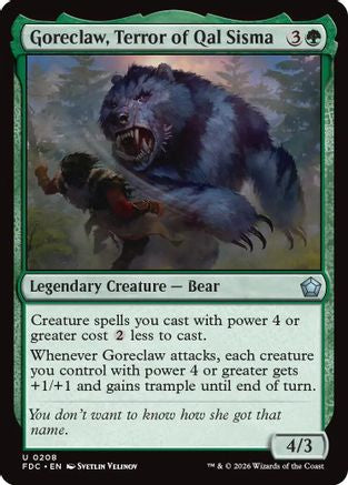 Goreclaw, Terror of Qal Sisma (FDC-208) [Commander: Foundations] | Shuffle n Cut Hobbies & Games