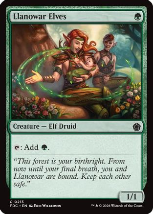 Llanowar Elves (FDC-213) [Commander: Foundations] | Shuffle n Cut Hobbies & Games