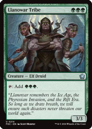Llanowar Tribe (FDC-214) [Commander: Foundations] | Shuffle n Cut Hobbies & Games