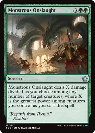 Monstrous Onslaught (FDC-217) [Commander: Foundations] | Shuffle n Cut Hobbies & Games