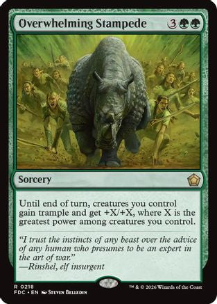 Overwhelming Stampede (FDC-218) [Commander: Foundations] | Shuffle n Cut Hobbies & Games