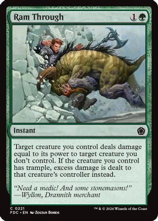 Ram Through (FDC-221) [Commander: Foundations] | Shuffle n Cut Hobbies & Games