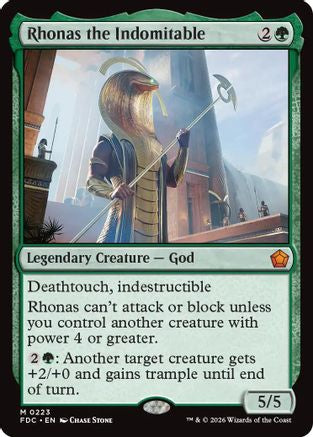 Rhonas the Indomitable (FDC-223) [Commander: Foundations] | Shuffle n Cut Hobbies & Games