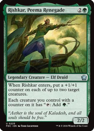 Rishkar, Peema Renegade (FDC-225) [Commander: Foundations] | Shuffle n Cut Hobbies & Games