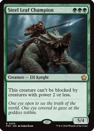 Steel Leaf Champion (FDC-230) [Commander: Foundations] | Shuffle n Cut Hobbies & Games
