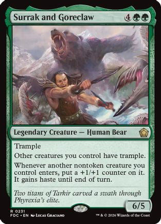 Surrak and Goreclaw (FDC-231) [Commander: Foundations] | Shuffle n Cut Hobbies & Games