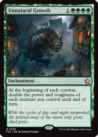 Unnatural Growth (FDC-238) [Commander: Foundations] | Shuffle n Cut Hobbies & Games