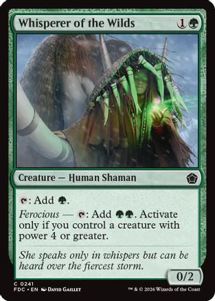 Whisperer of the Wilds (FDC-241) [Commander: Foundations] | Shuffle n Cut Hobbies & Games
